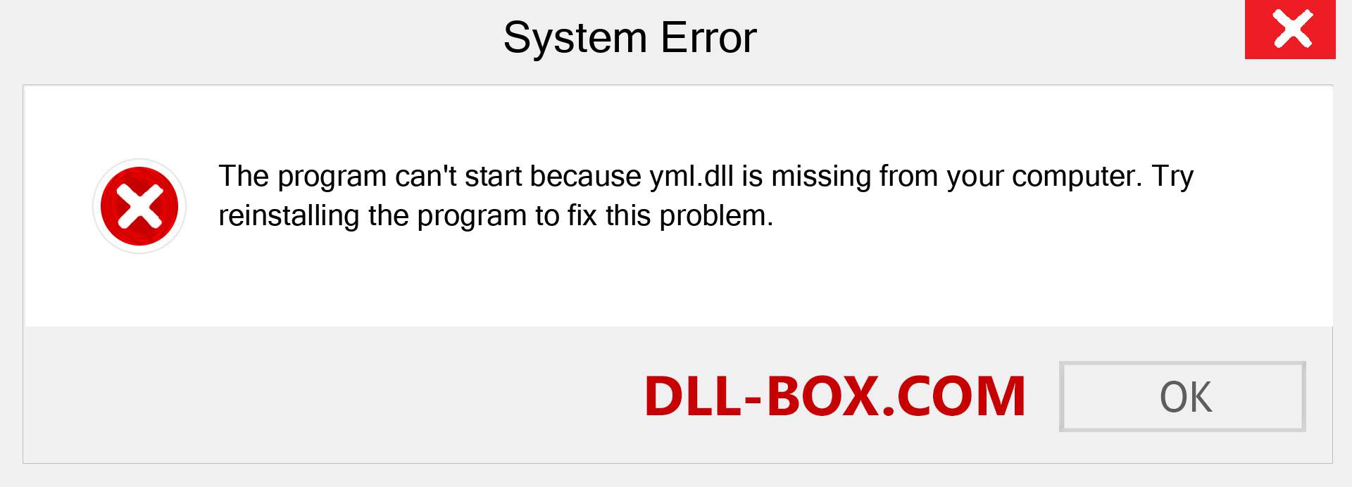 yml.dll file is missing?. Download for Windows 7, 8, 10 - Fix  yml dll Missing Error on Windows, photos, images